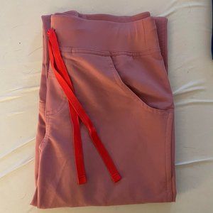 Figs Kade Cargo Scrub Pants in Chalk Pink